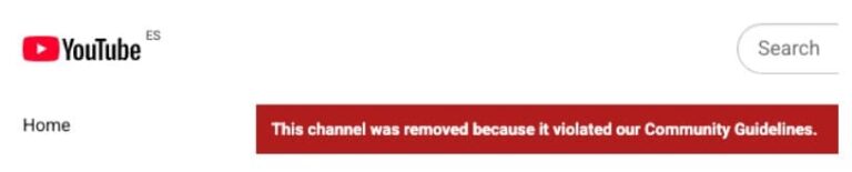 Youtube Removed